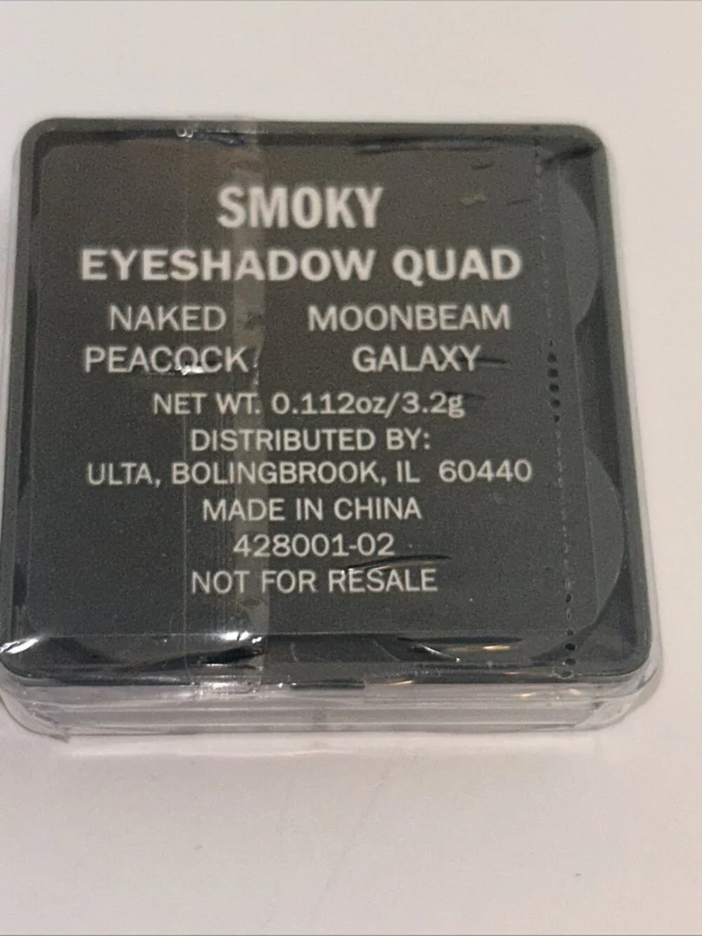Ulta Eyeshadow Smoky Quad Naked Peacock Moonbeam Galaxy net wt. 0.112oz sealed